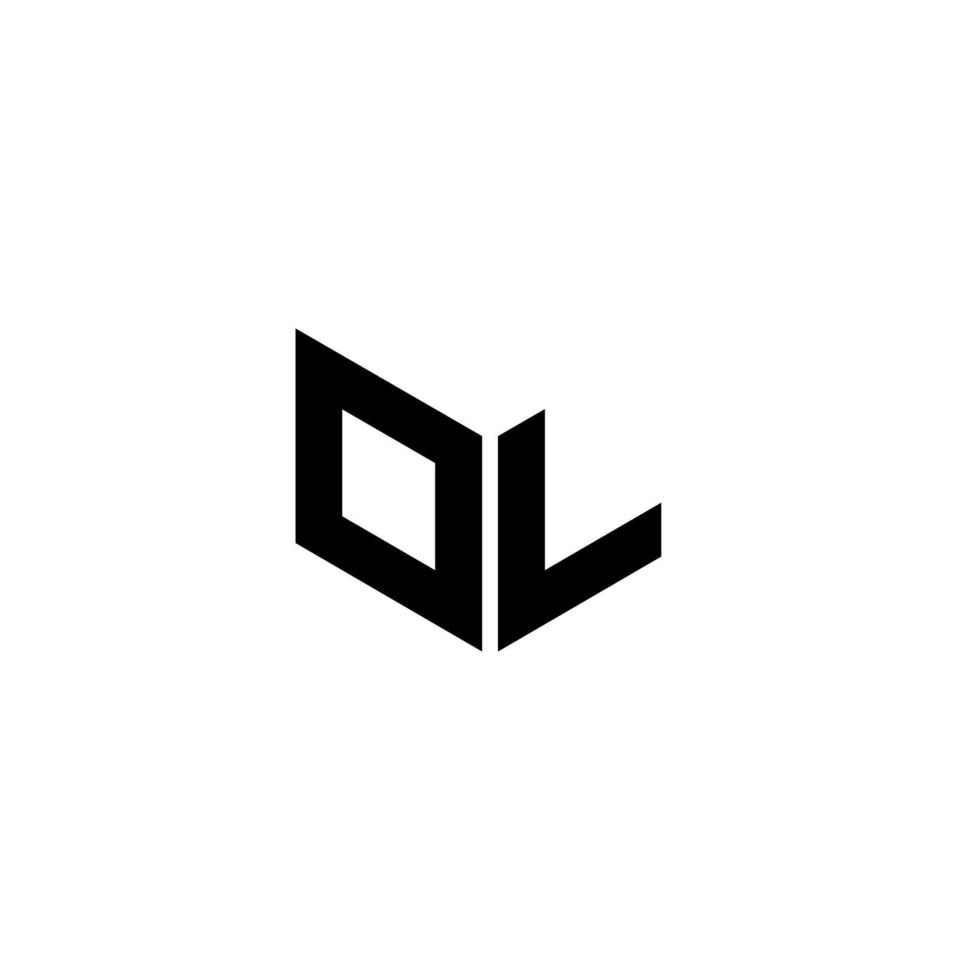 dl brief logo ontwerp met wit achtergrond in illustrator. vector logo, schoonschrift ontwerpen voor logo, poster, uitnodiging, enz.