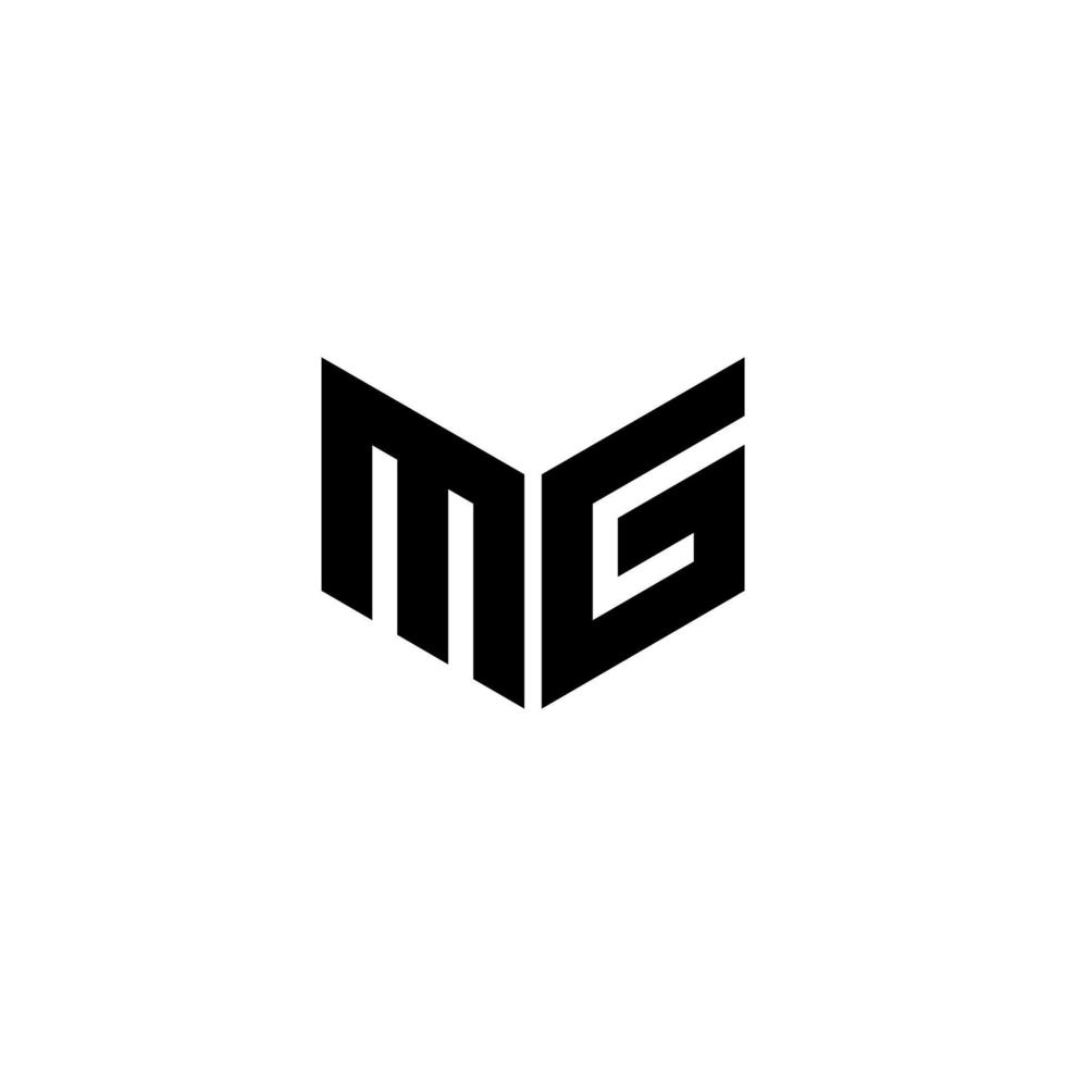 mg brief logo ontwerp met wit achtergrond in illustrator. vector logo, schoonschrift ontwerpen voor logo, poster, uitnodiging, enz.