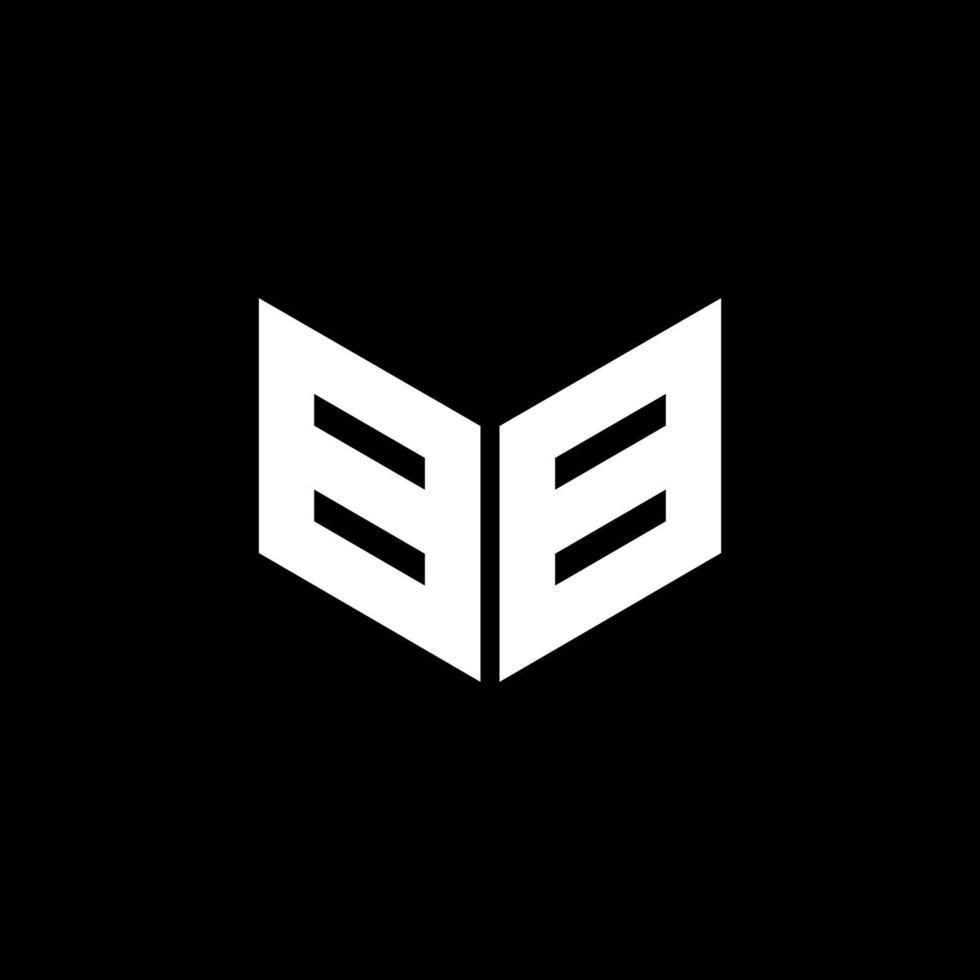 bb brief logo ontwerp met zwart achtergrond in illustrator, kubus logo, vector logo, modern alfabet doopvont overlappen stijl. schoonschrift ontwerpen voor logo, poster, uitnodiging, enz.