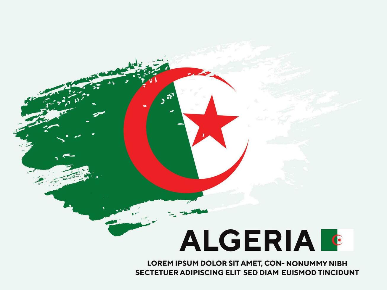 vervaagd grunge structuur Algerije vlag ontwerp vector