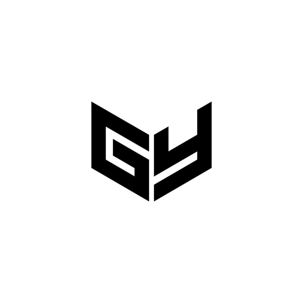 gy brief logo ontwerp met wit achtergrond in illustrator. vector logo, schoonschrift ontwerpen voor logo, poster, uitnodiging, enz.