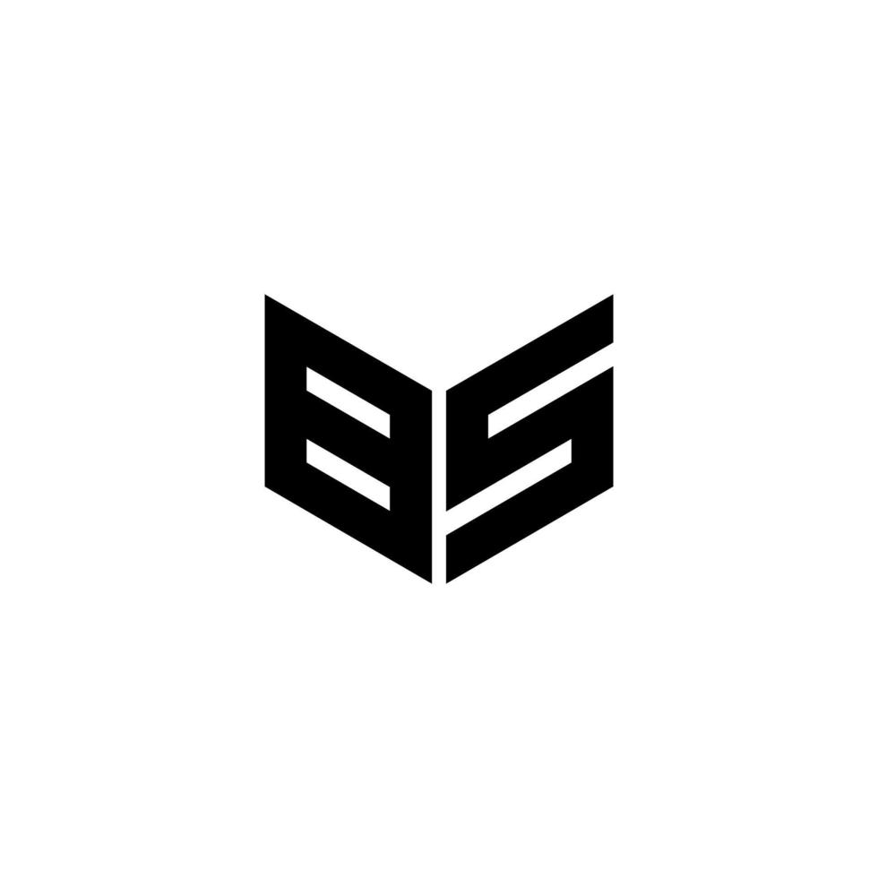 bs brief logo ontwerp met wit achtergrond in illustrator. vector logo, schoonschrift ontwerpen voor logo, poster, uitnodiging, enz.