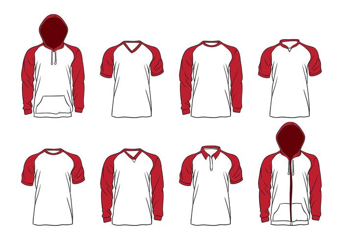 Raglan Handgetekende Vector