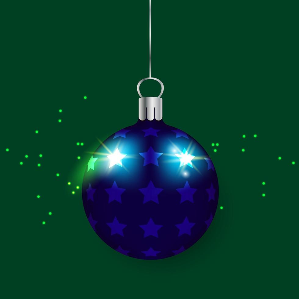 Kerstmis bal speelgoed vector