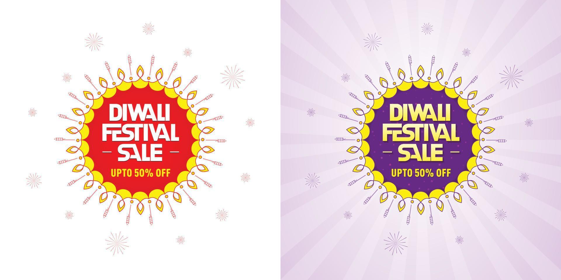 banier ontwerp met vector lamp en raket achtergrond voor diwali festival viering uitverkoop aanbod logo eenheid.