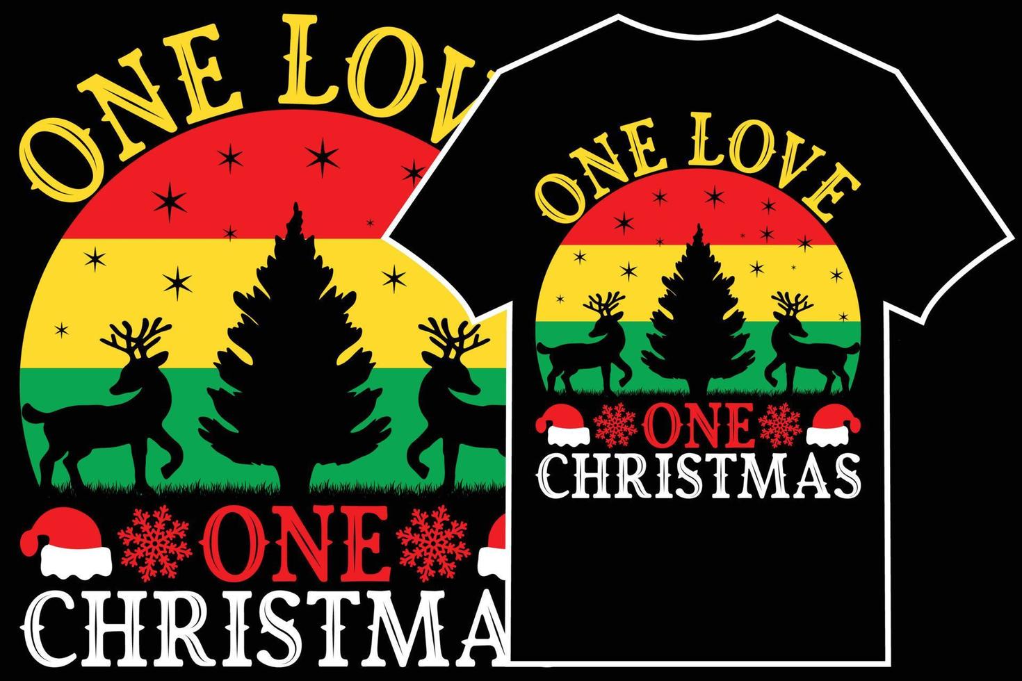 Kerstmis t-shirt ontwerp vector. een liefde een Kerstmis t-shirt ontwerp. vector