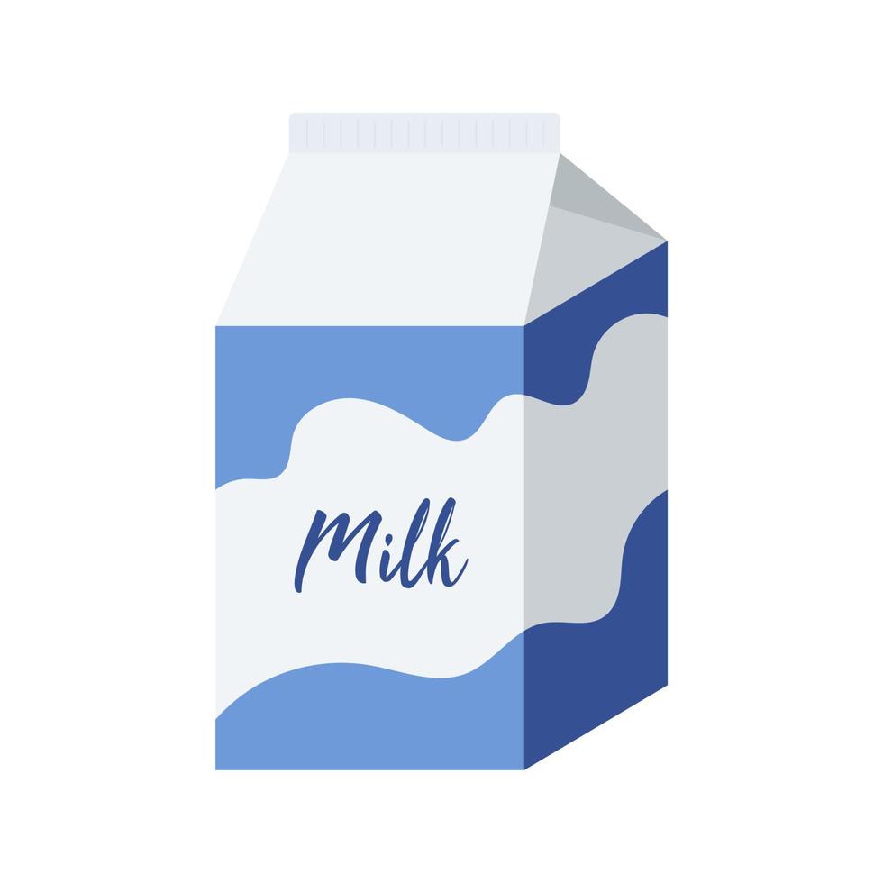 melk karton doos. melk papier icoon vector