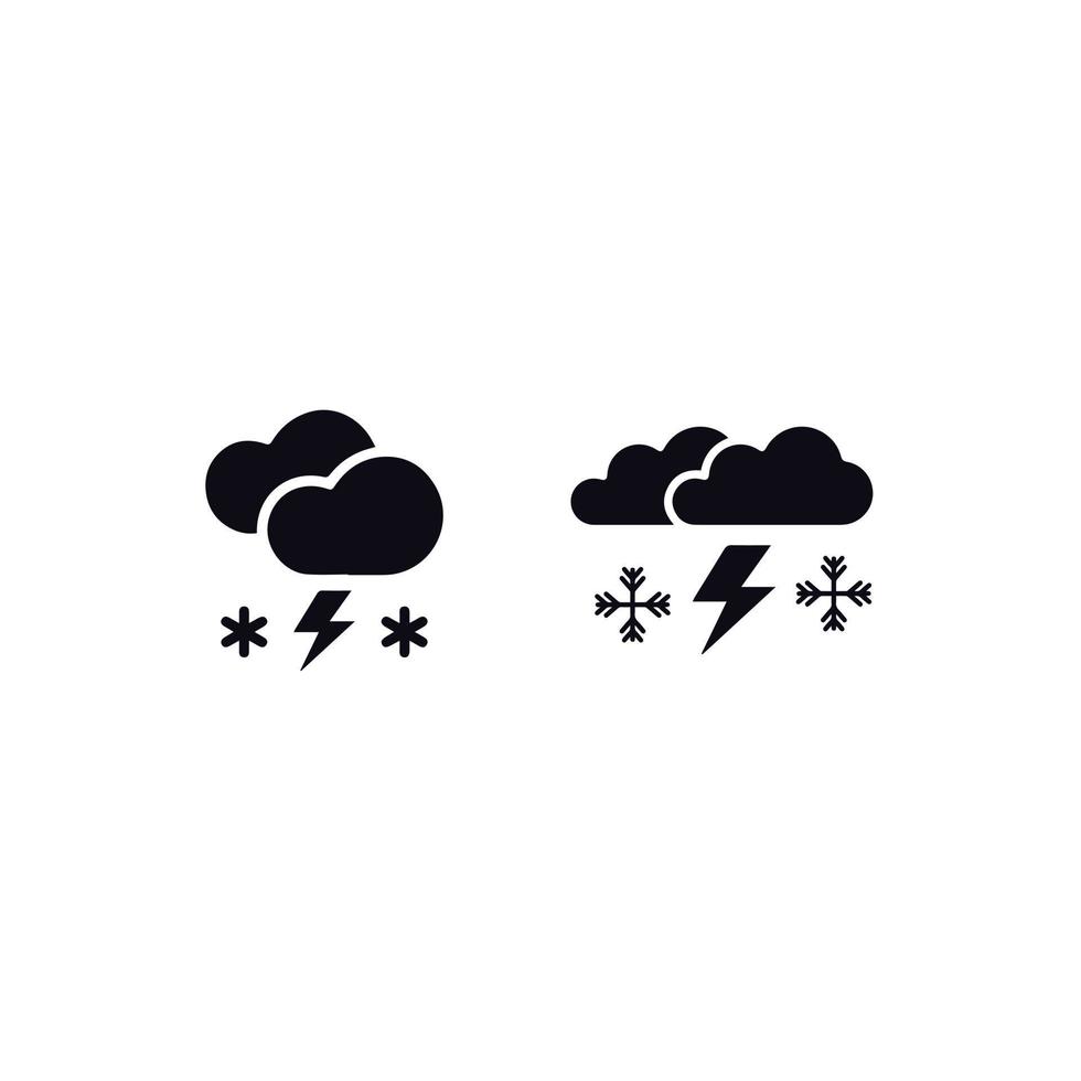 sneeuwstorm icoon stijl vector ontwerp