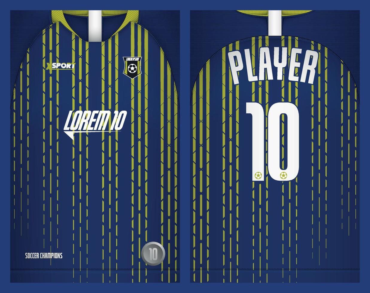 voetbal Jersey ontwerp voor sublimatie, sport t overhemd ontwerp vector