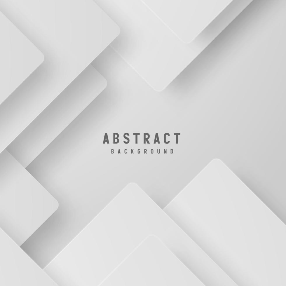 abstract wit en grijs kleur achtergrond met meetkundig vorm geven aan. vector illustratie.