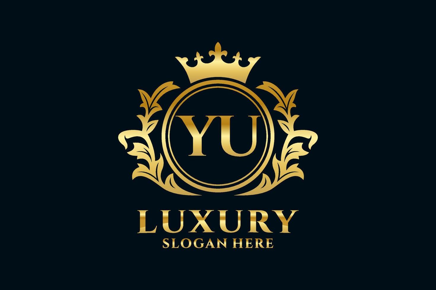 eerste ja brief Koninklijk luxe logo sjabloon in vector kunst voor luxueus branding projecten en andere vector illustratie.