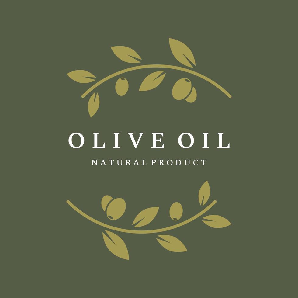 natuurlijk kruiden olijf- en olie logo ontwerp met olijf- Afdeling. logo voor bedrijf, branding, kruiden geneeskunde en spa. vector