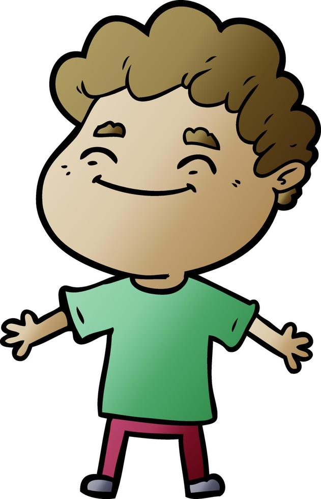 cartoon vriendelijke man vector