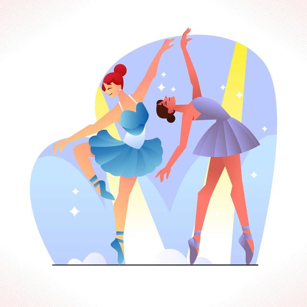 ballet danser prestatie vector