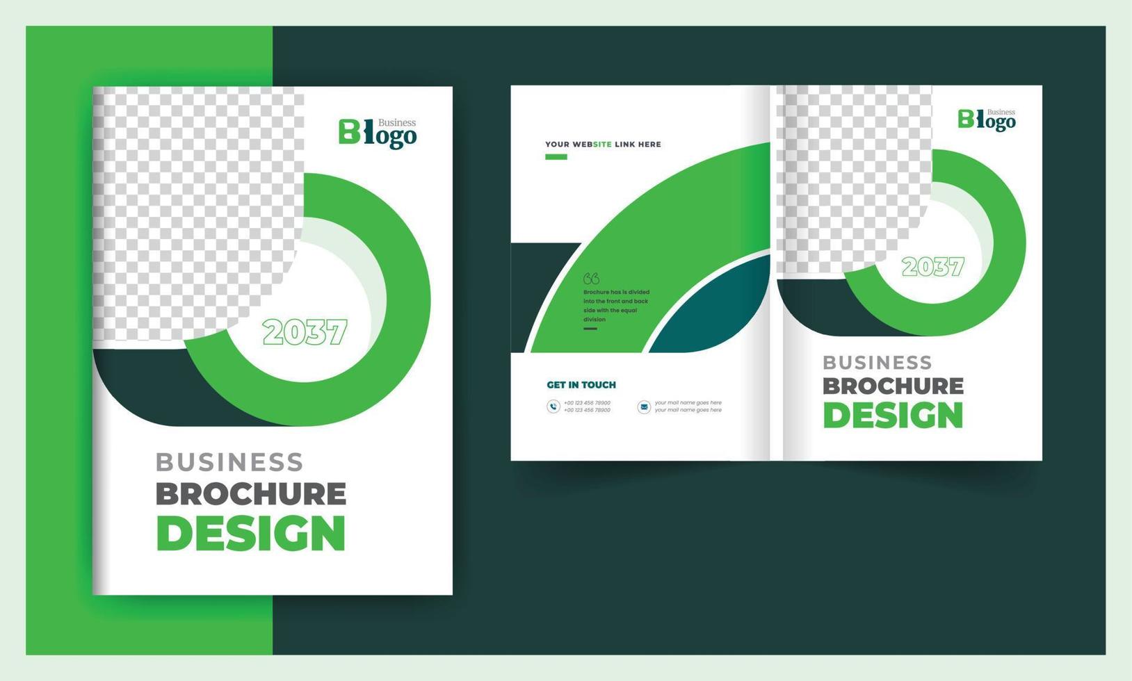 abstract bedrijf brochure Hoes bi vouwen ontwerp sjabloon vector