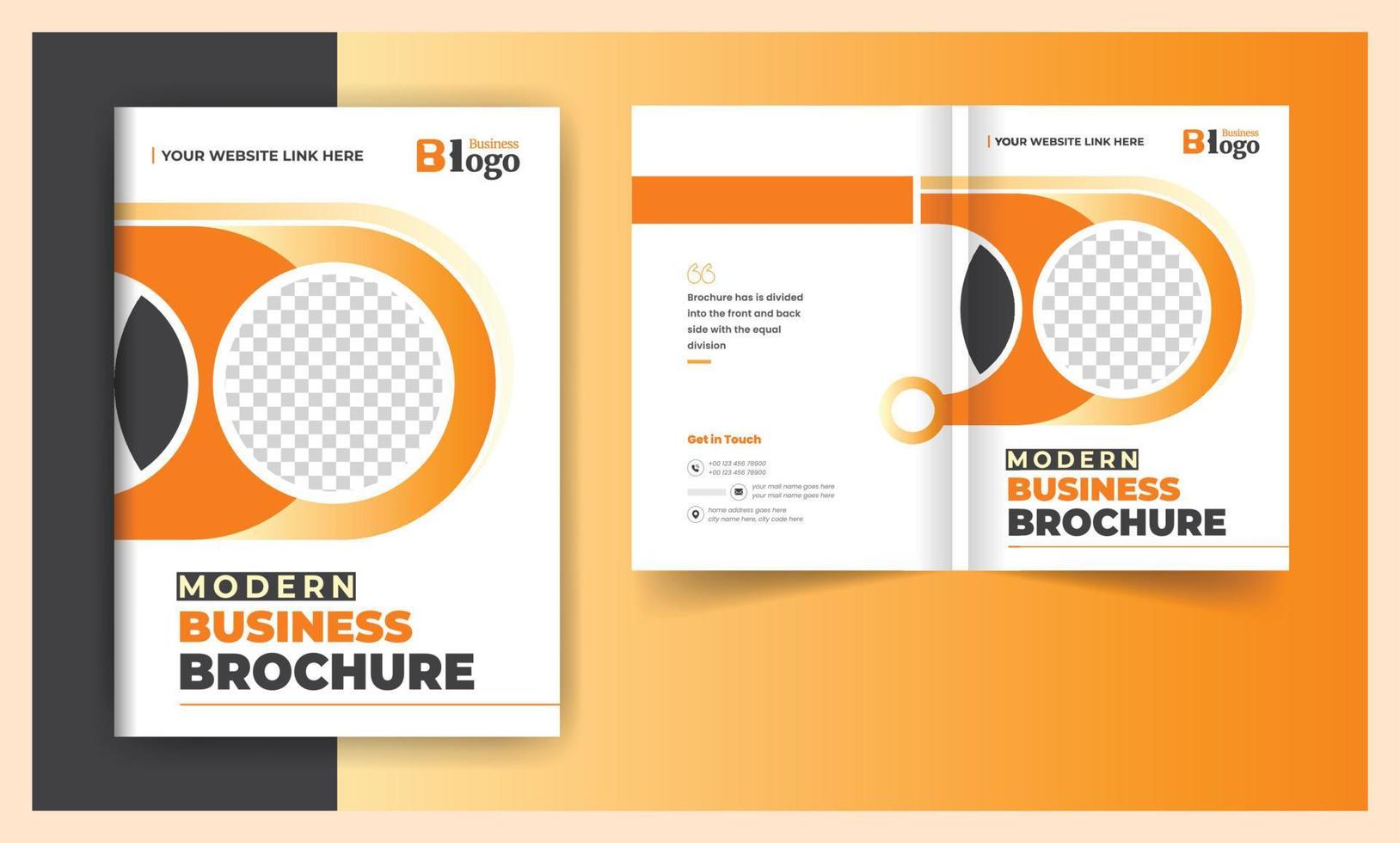abstract bedrijf brochure Hoes bi vouwen ontwerp sjabloon vector