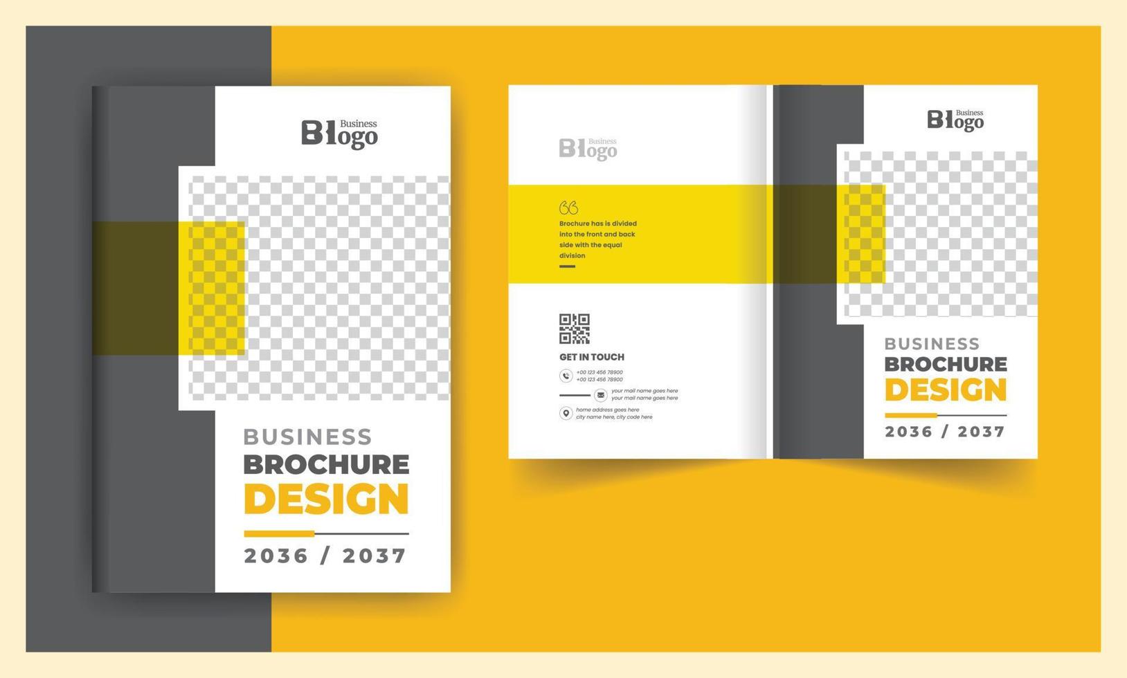 abstract bedrijf brochure Hoes bi vouwen ontwerp sjabloon vector