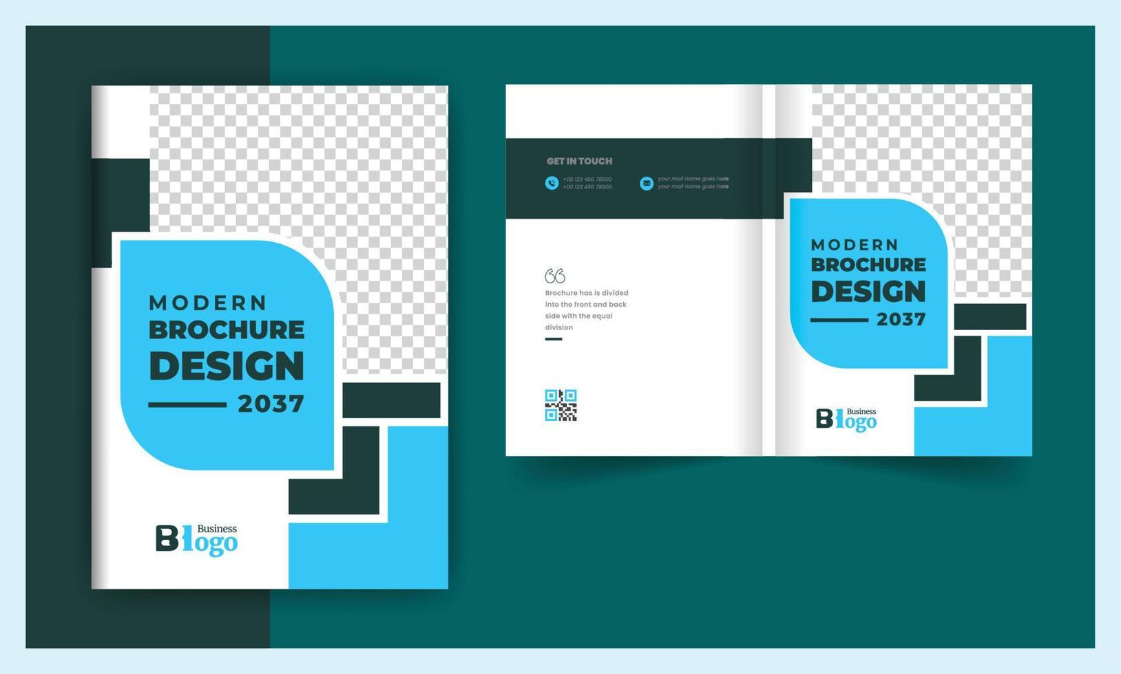 abstract bedrijf brochure Hoes bi vouwen ontwerp sjabloon vector