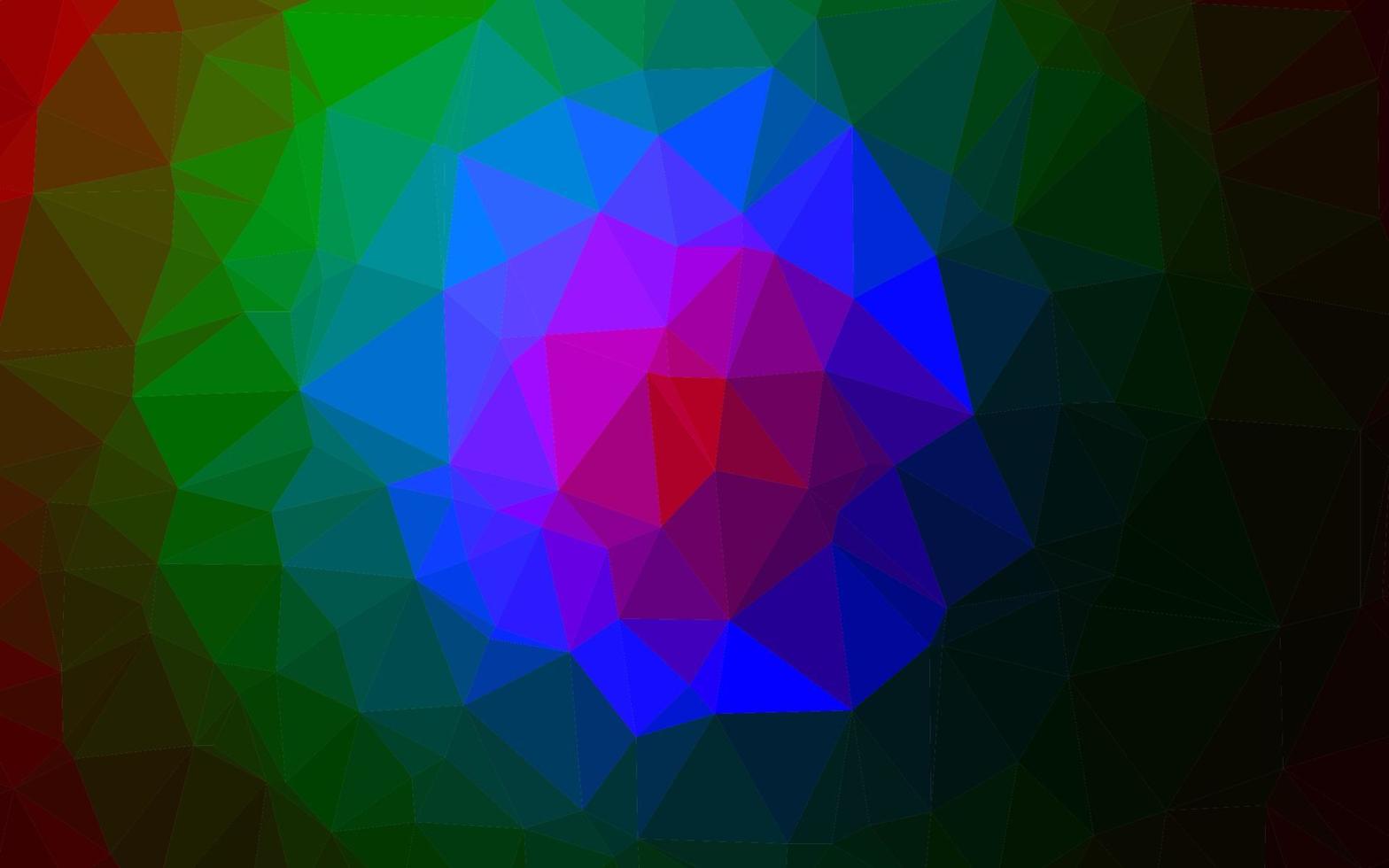 donker veelkleurig, regenboog vector abstract mozaïekpatroon.