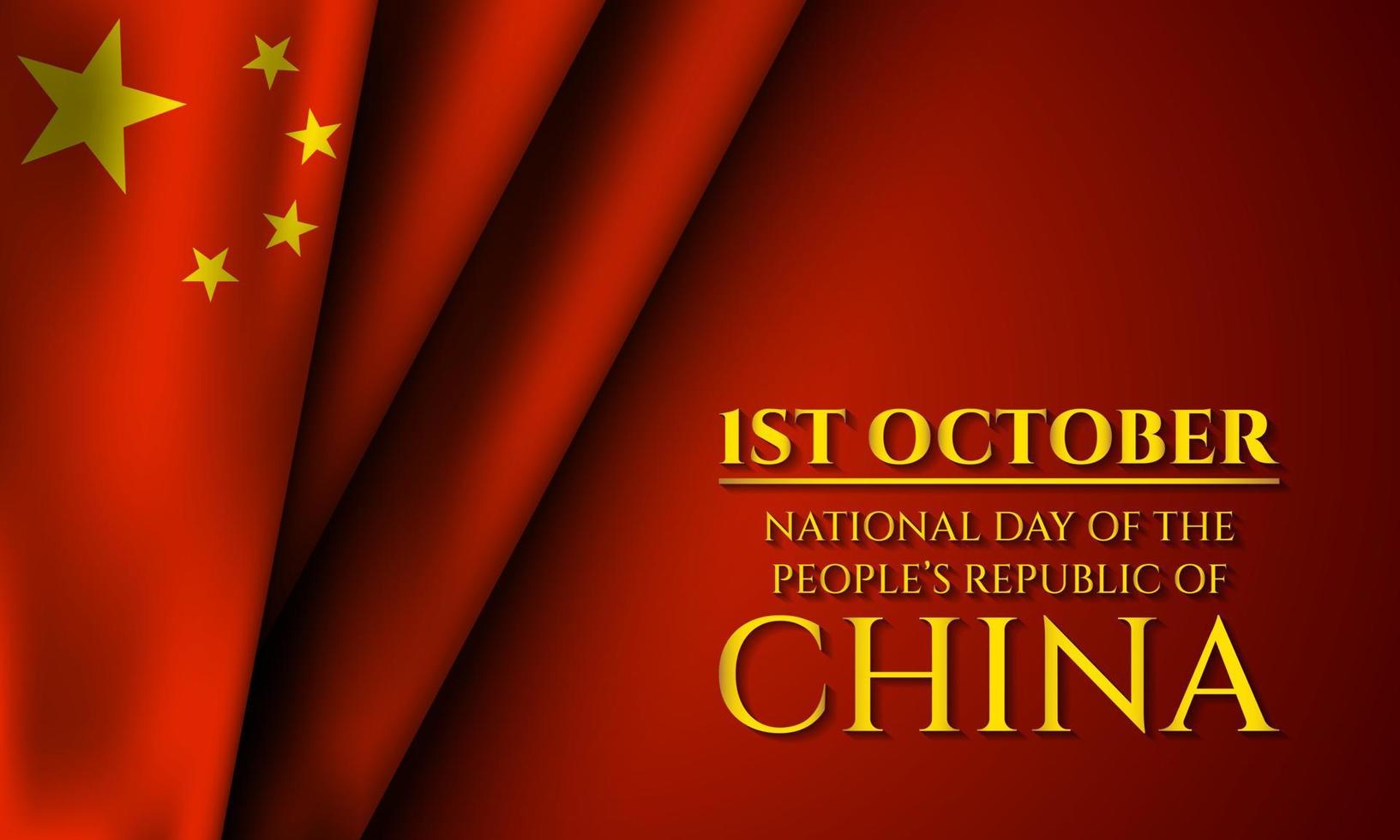 nationaal dag van de mensen republiek van China. vector