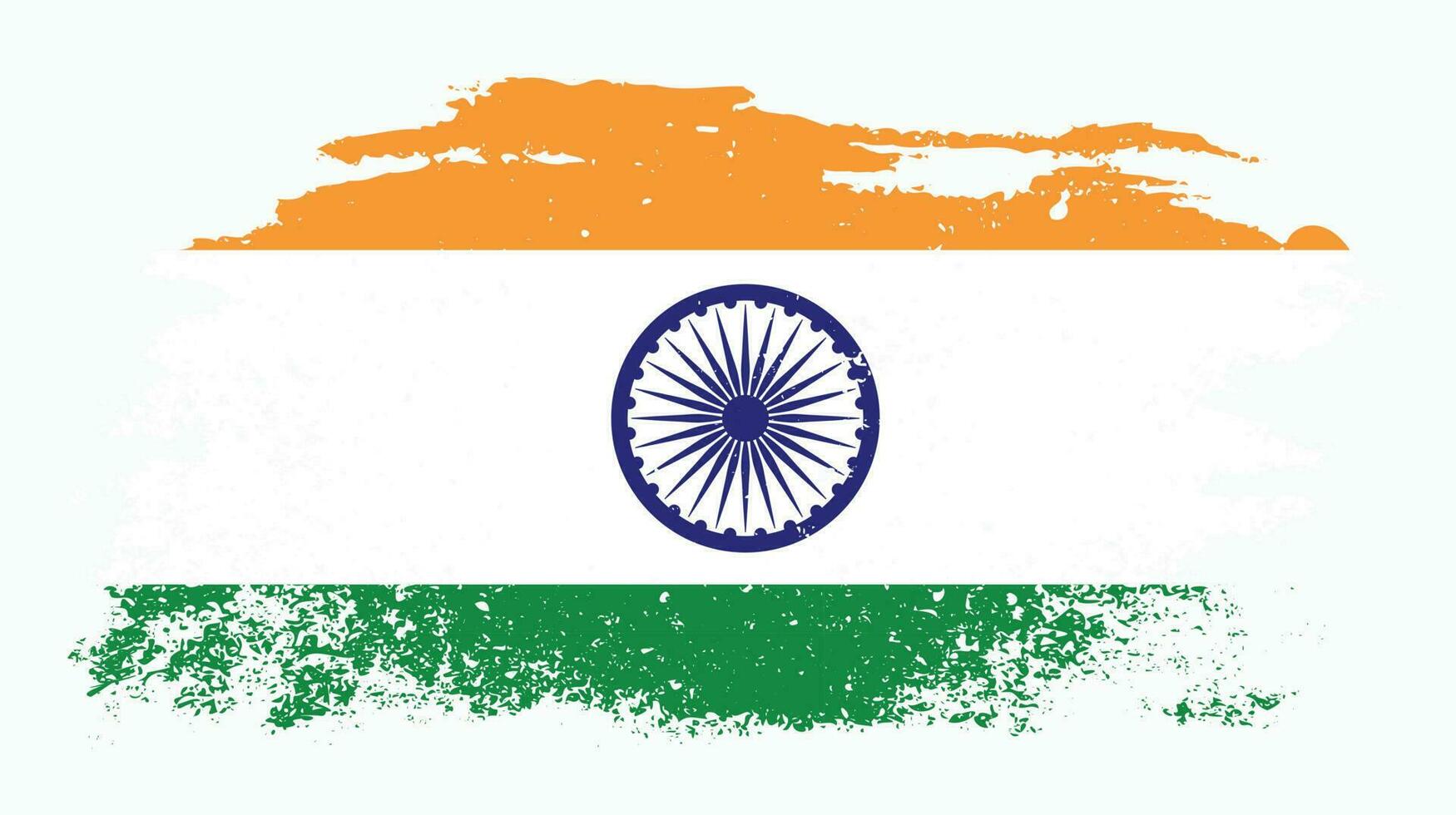 nieuw vervaagd grunge structuur Indië vlag ontwerp vector