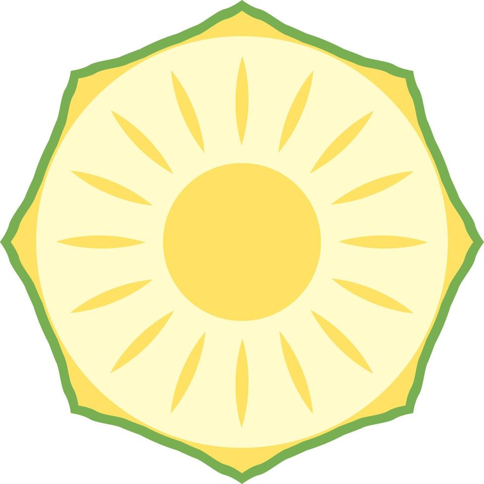 ananas icoon, vlak illustratie vector