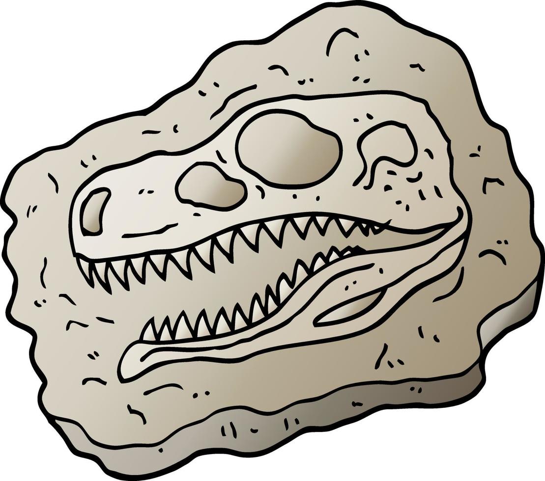 vector helling illustratie tekenfilm oude fossiel
