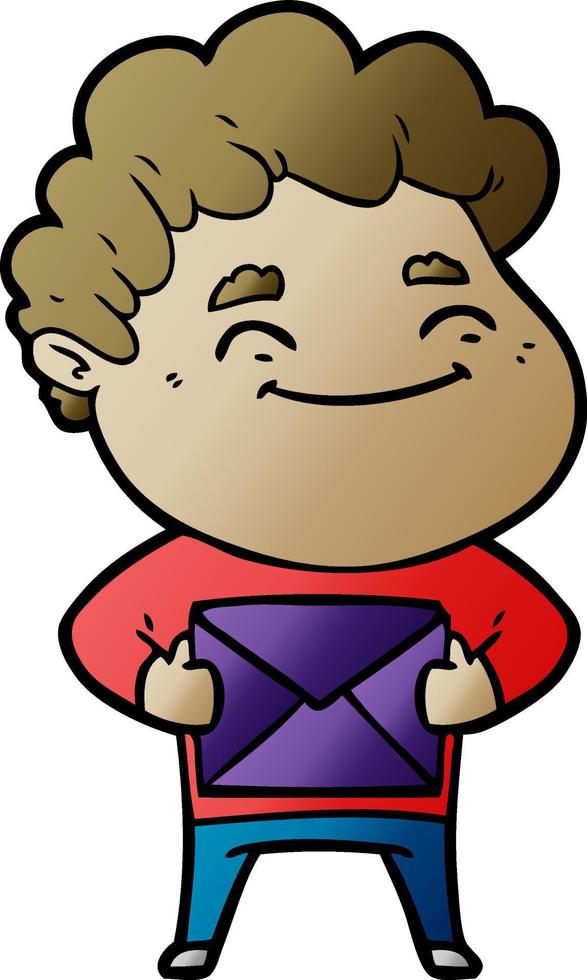 cartoon vriendelijke man vector