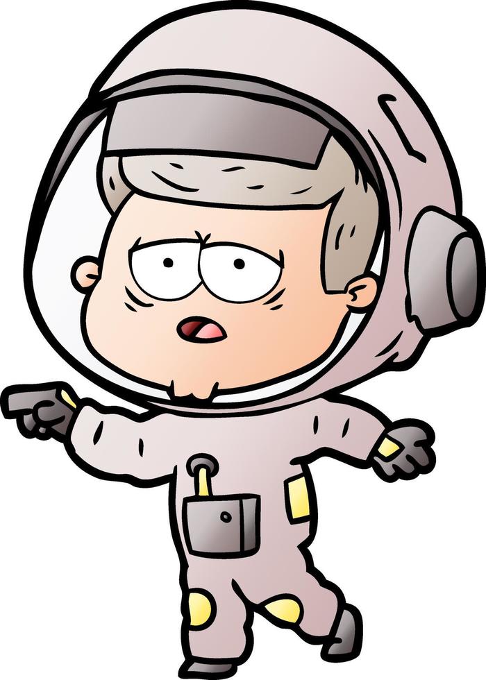 tekenfilm moe astronaut vector