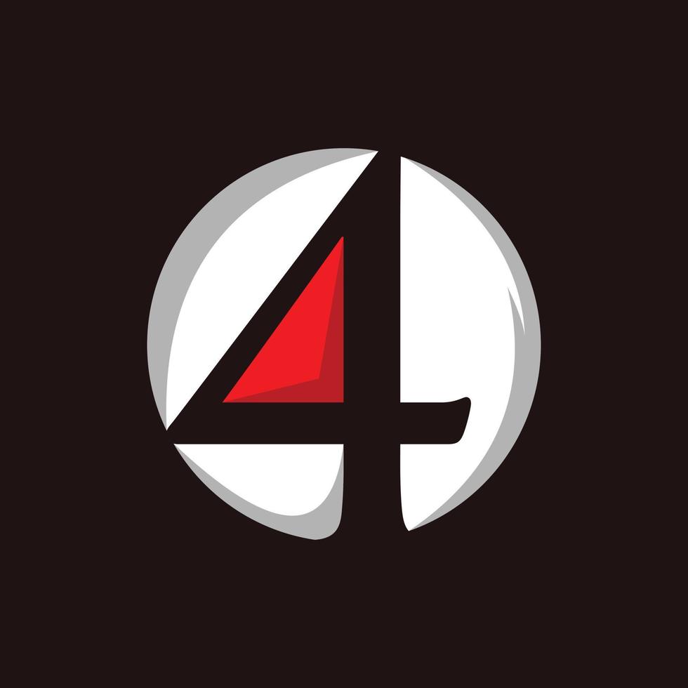 aantal 4 modern gemakkelijk bedrijf logo vector