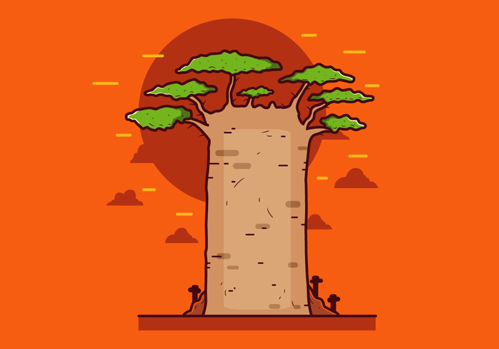 Gratis Baobab Vector