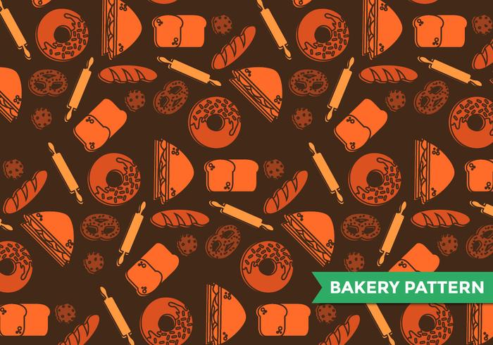 Bagel Bakkerijpatroon Vector