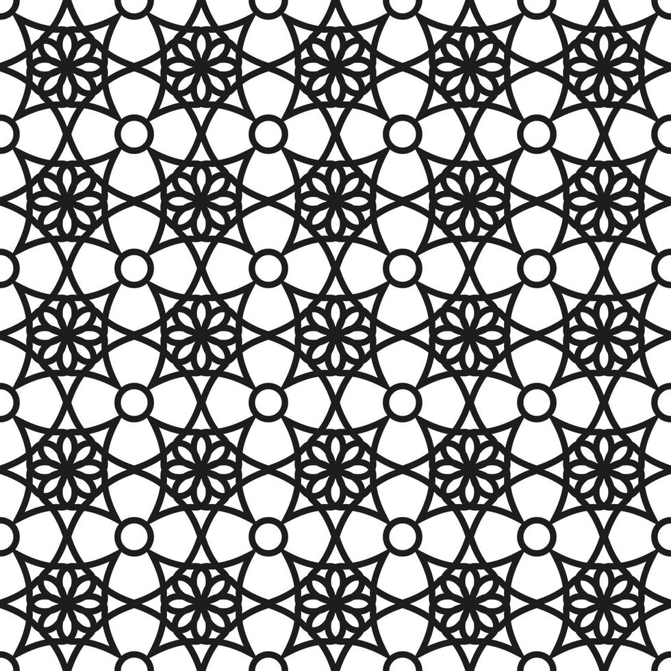 achtergrond met naadloos patroon in Islamitisch stijl vector