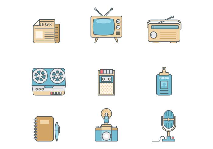 Gratis Retro Journalist Vector