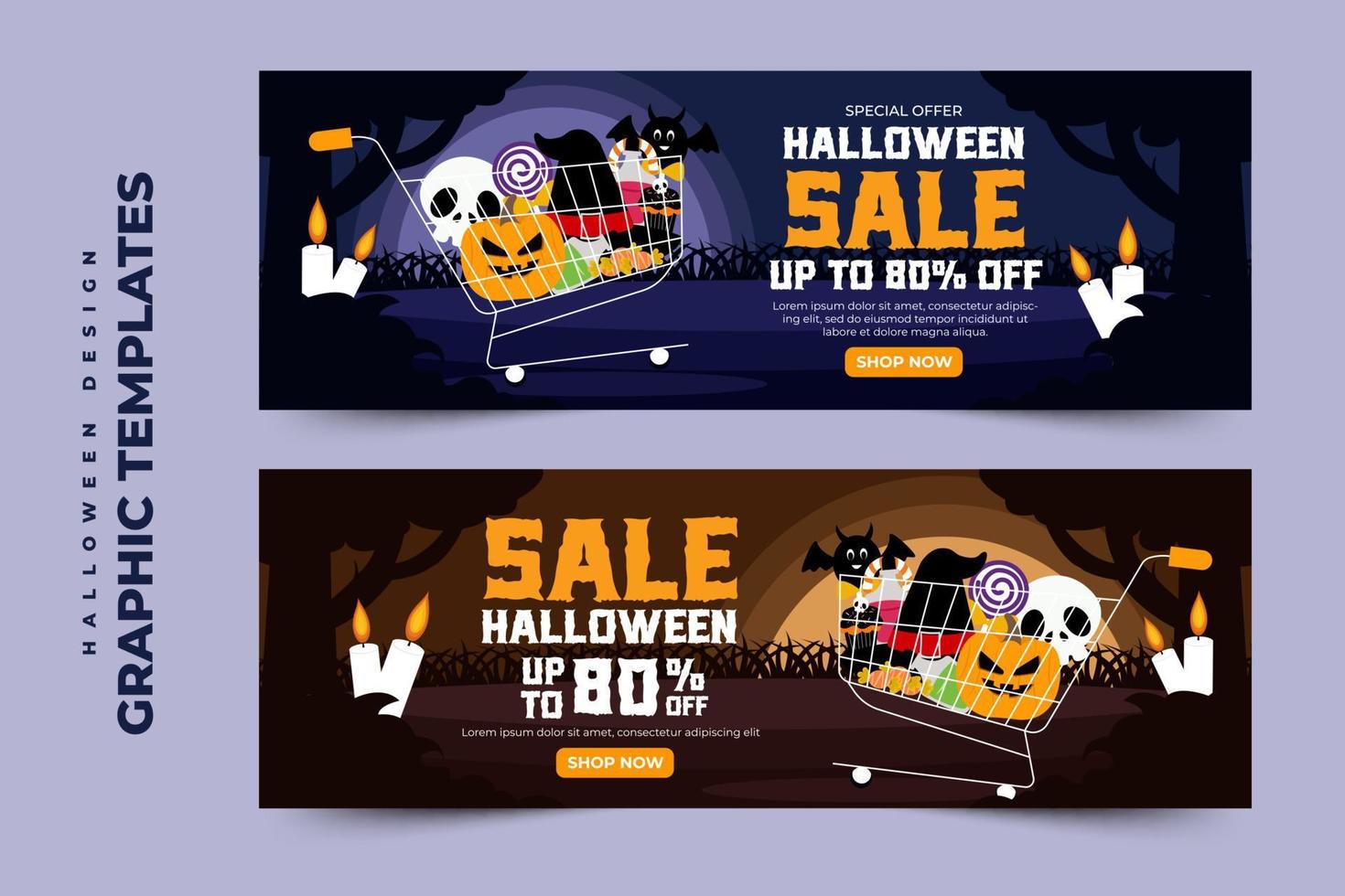 gemakkelijk en elegant halloween grafisch ontwerp sjabloon dat is gemakkelijk naar aanpassen vector