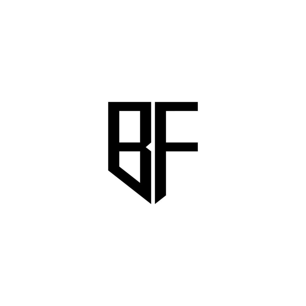 bf brief logo ontwerp met wit achtergrond in illustrator. vector logo, schoonschrift ontwerpen voor logo, poster, uitnodiging, enz.