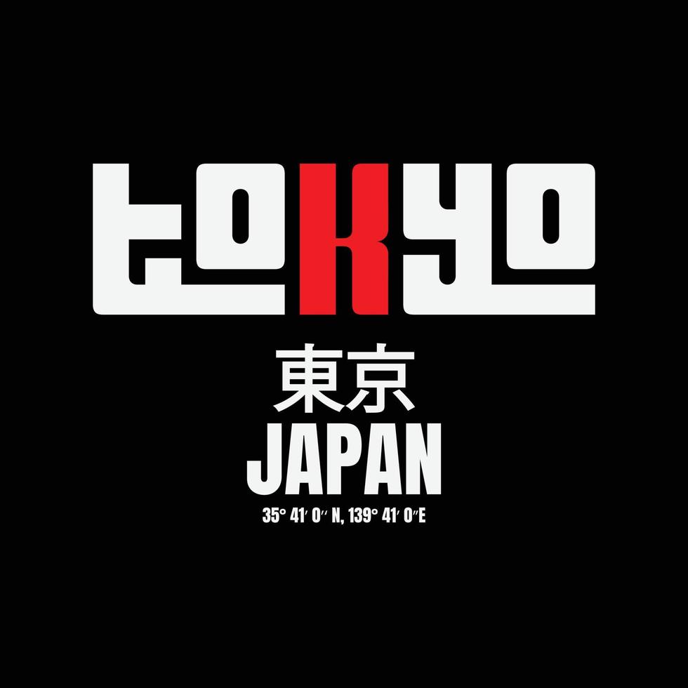 tokyo Japan illustratie typografie. perfect voor t overhemd ontwerp vector