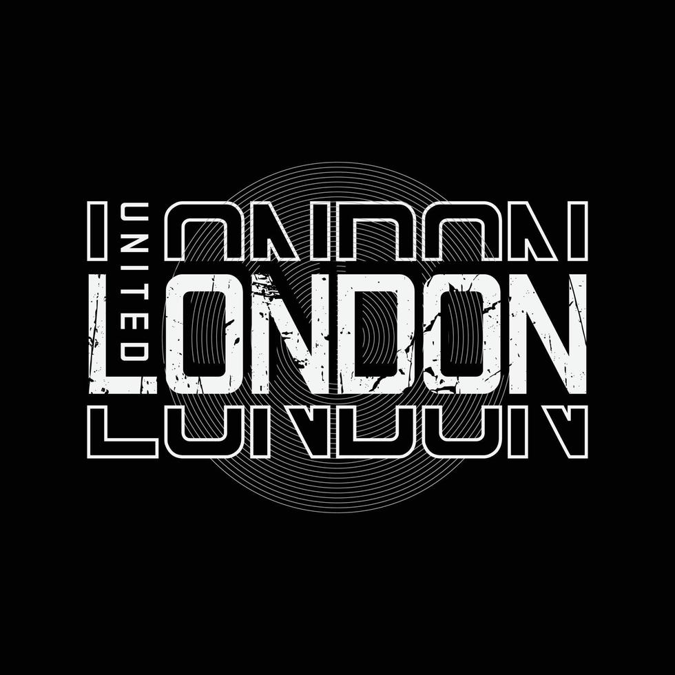 Londen illustratie typografie. perfect voor het ontwerpen van een t-shirt vector