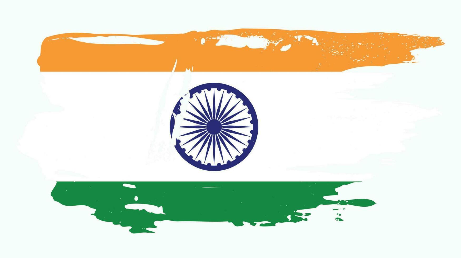 vervaagd grunge structuur Indisch vlag ontwerp vector