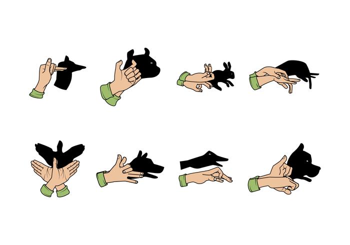 Gratis Shadow Puppets Vector