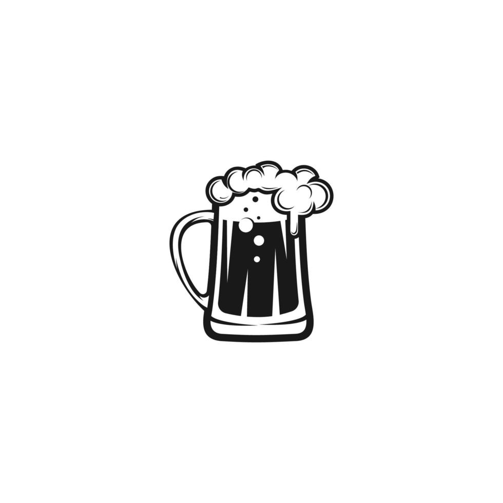 bier logo icoon vector