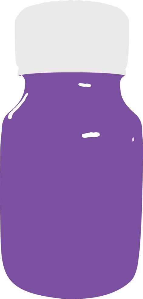 Purper geneeskunde fles illustratie ontwerp vector