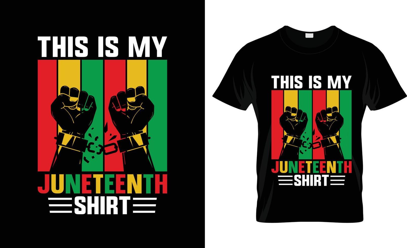 juneteenth t-shirt ontwerp, juneteenth t-shirt leuze en kleding ontwerp, juneteenth typografie, juneteenth vector, juneteenth illustratie vector