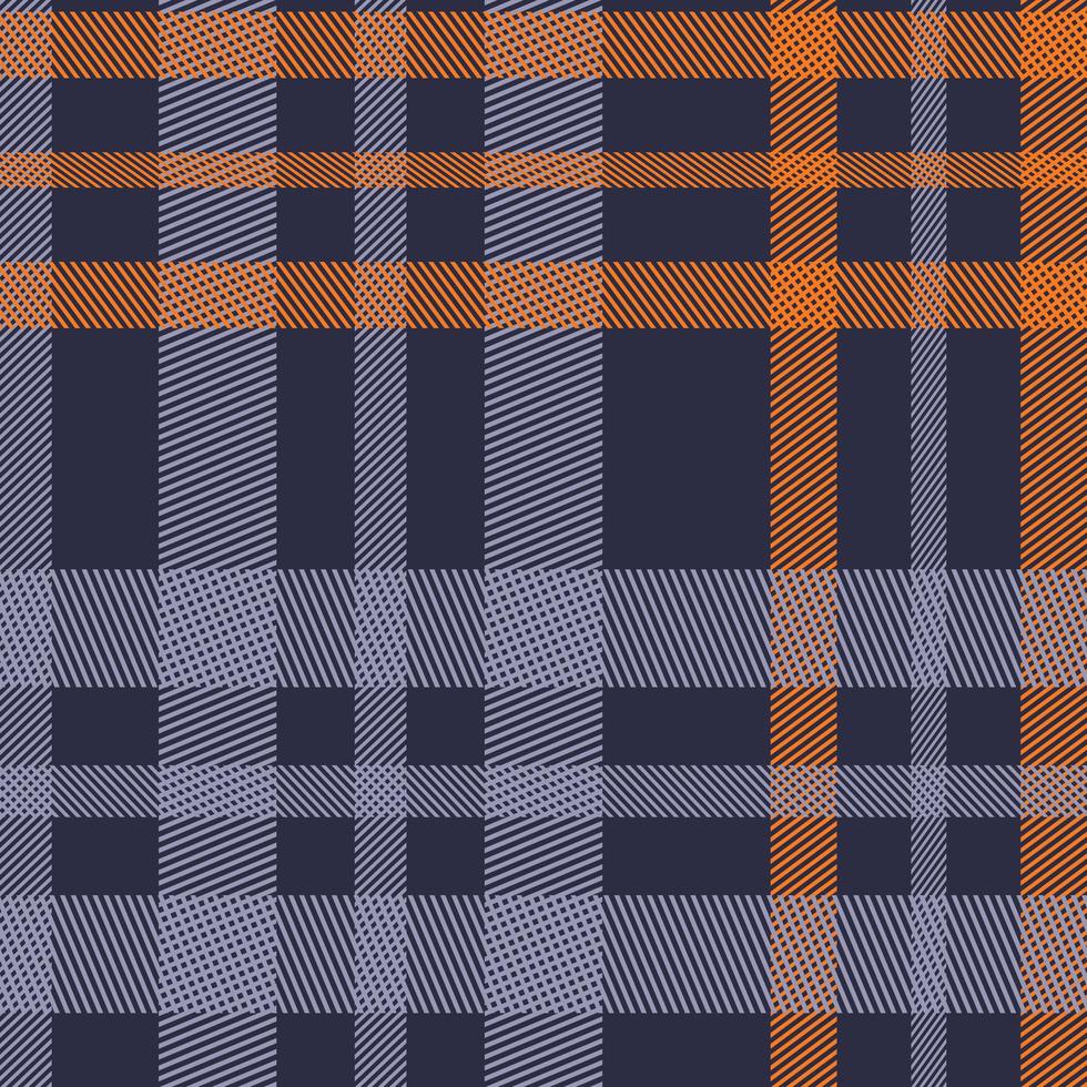 naadloze patroon blauw en oranje schuine streep shirt textuur vector