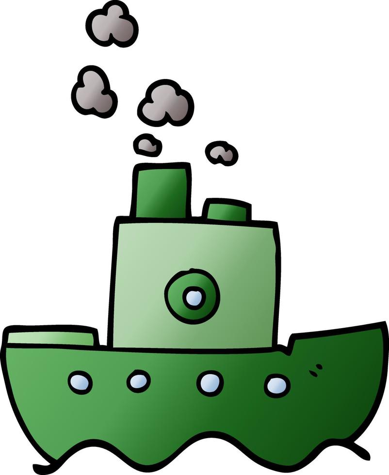 tekenfilm tekening schip vector