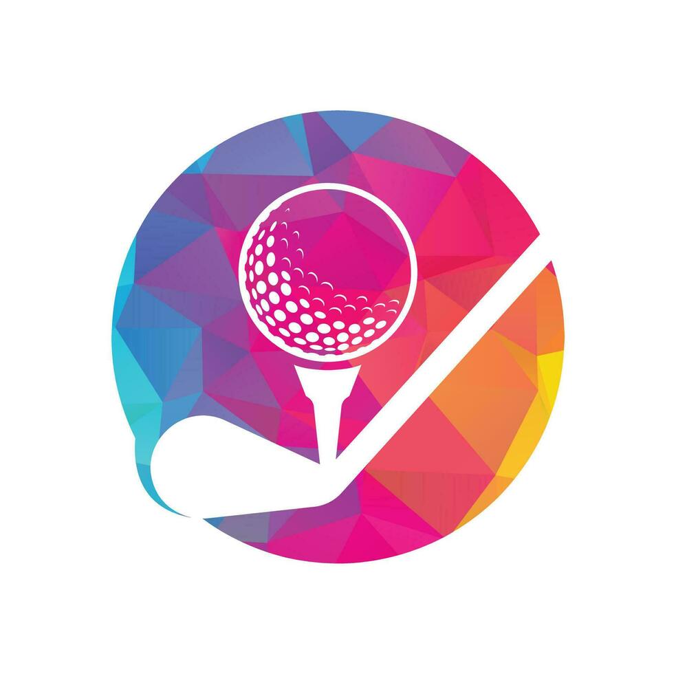 stok golf logo ontwerp vector sjabloon. golf logo ontwerpen. golf sport silhouet logo ontwerp sjabloon