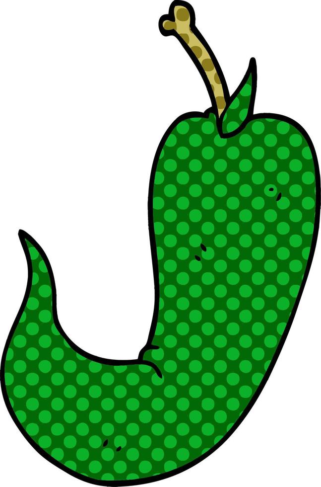 cartoon doodle chili peper vector