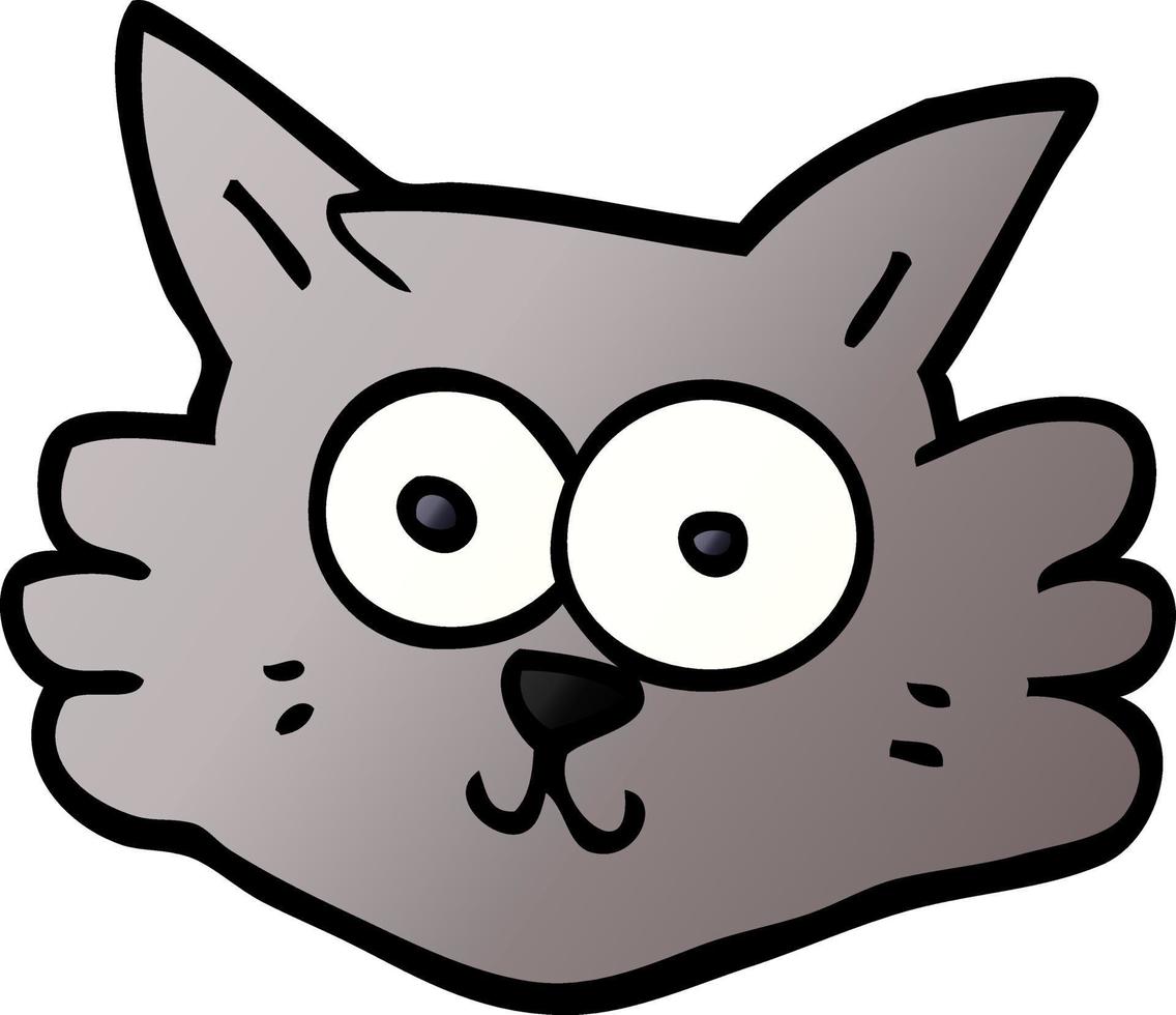 cartoon doodle kat gezicht vector