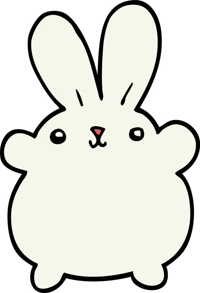 schattig tekenfilm konijn vector