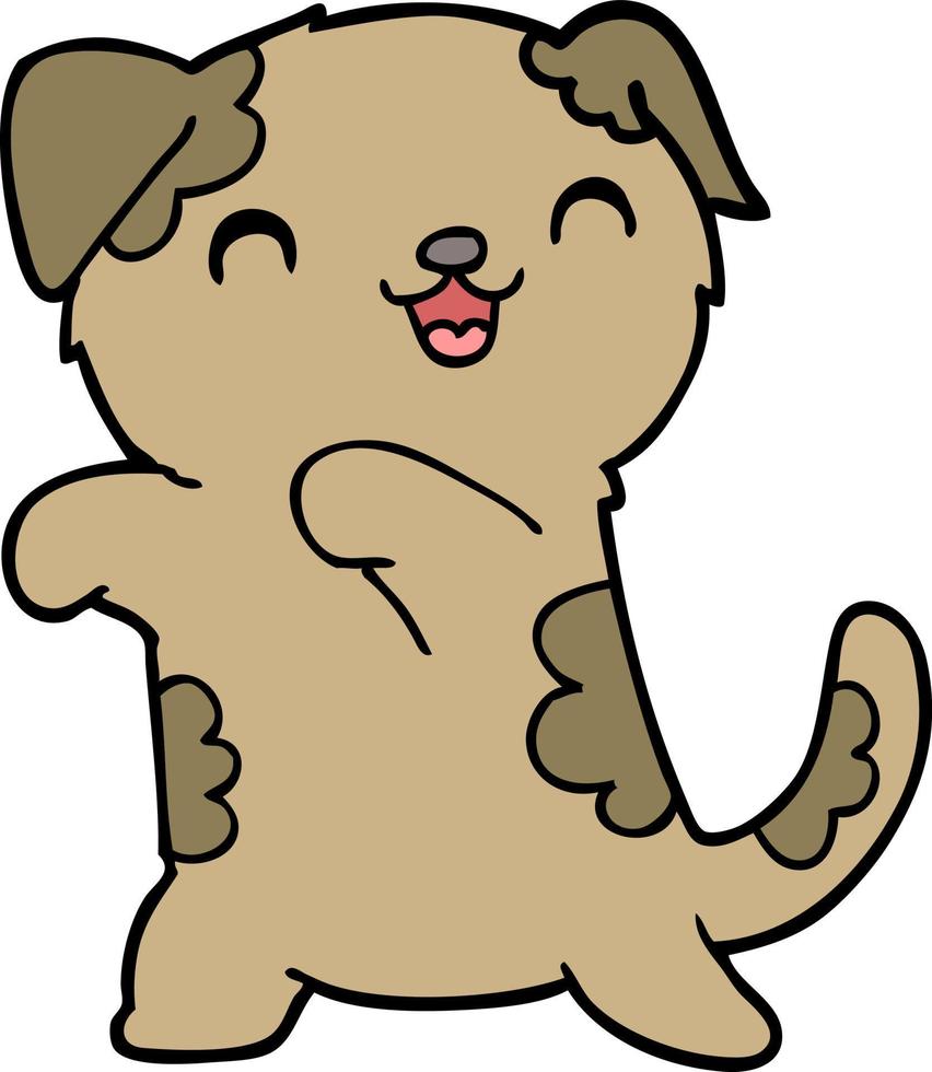 schattig tekenfilm puppy vector